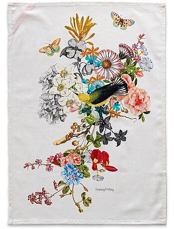 Strofinaccio (2 pezzi) Floral branch "Happyfriday