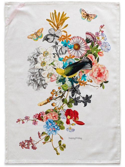 Strofinaccio (2 pezzi) Floral branch "Happyfriday" - Kiabi