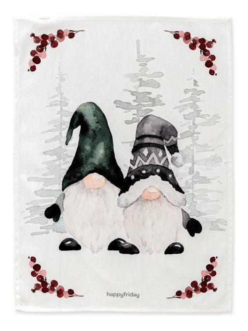 Strofinaccio (2 pezzi) Gnomes "Happyfriday" - Kiabi