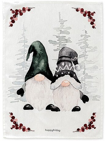 Strofinaccio (2 pezzi) Gnomes "Happyfriday