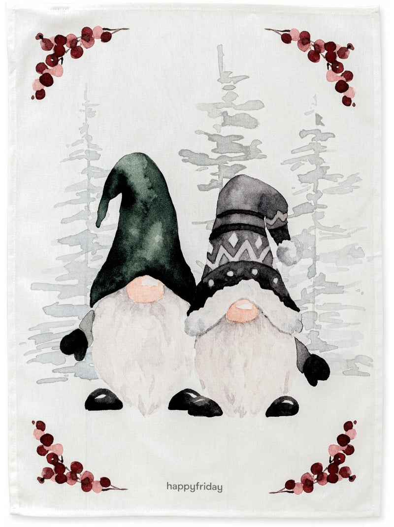 Strofinaccio (2 pezzi) Gnomes "Happyfriday" Multicolore - Kiabi