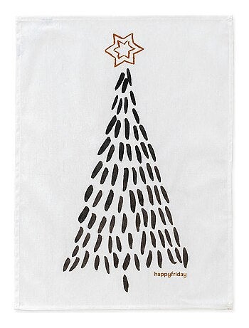 Strofinaccio (2 pezzi) Gold Xmas "Happyfriday