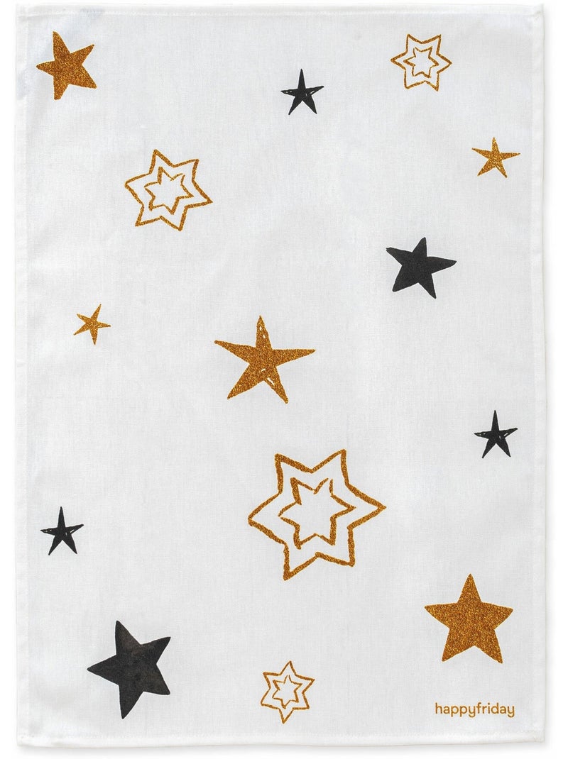 Strofinaccio (2 pezzi) Gold Xmas "Happyfriday" Multicolore - Kiabi
