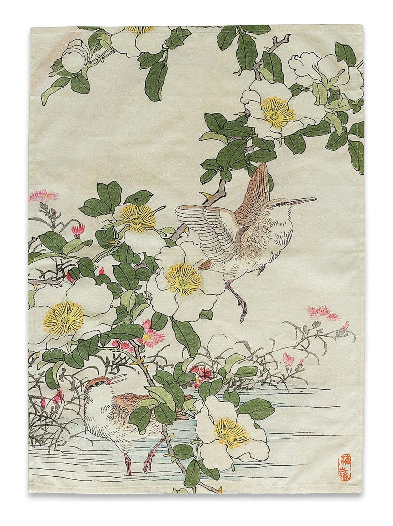 Strofinaccio (2 pezzi) Japonais "Happyfriday" Bianco - Kiabi