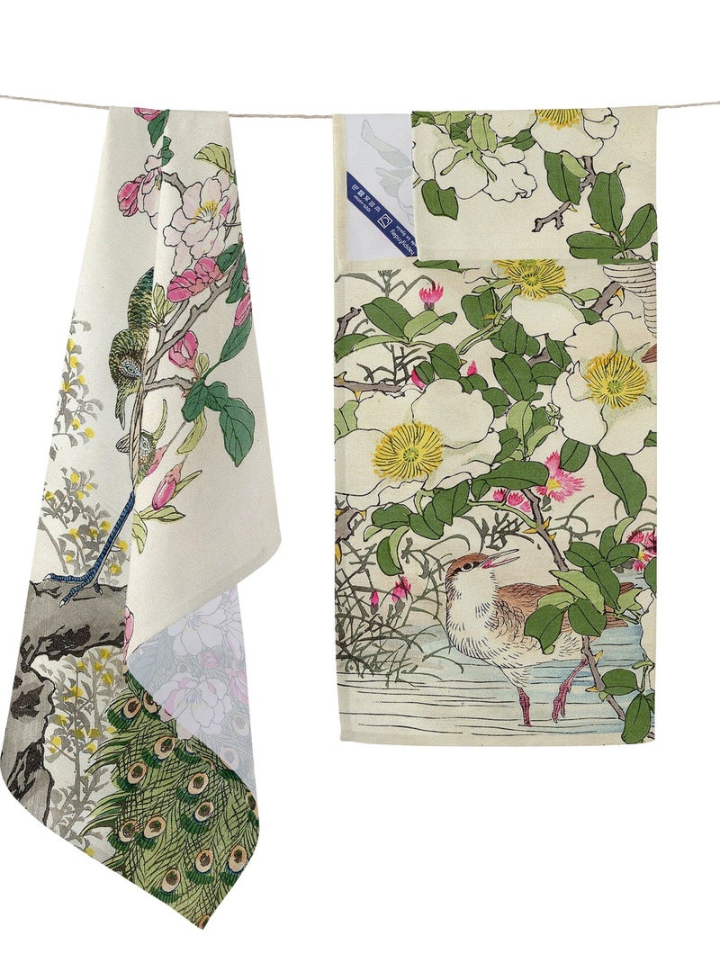Strofinaccio (2 pezzi) Japonais "Happyfriday" Bianco - Kiabi