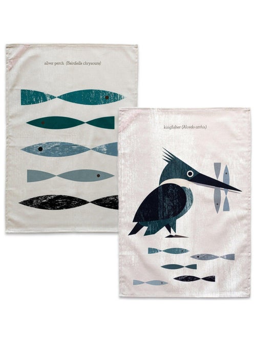 Strofinaccio (2 pezzi) Kingfisher "Happyfriday" - Kiabi