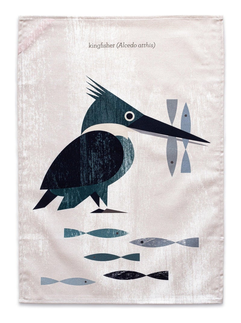 Strofinaccio (2 pezzi) Kingfisher "Happyfriday" Bianco - Kiabi