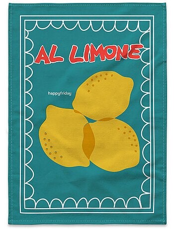 Strofinaccio (2 pezzi) Lemon fish "Happyfriday