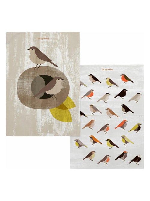 Strofinaccio (2 pezzi) Nest "Happyfriday" - Kiabi