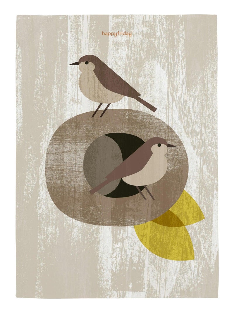 Strofinaccio (2 pezzi) Nest "Happyfriday" Bianco - Kiabi