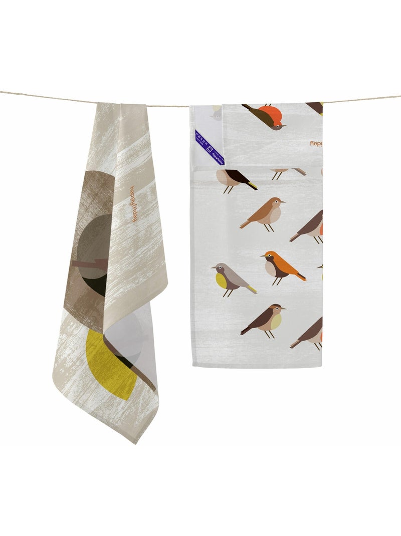 Strofinaccio (2 pezzi) Nest "Happyfriday" Multicolore - Kiabi
