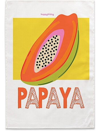 Strofinaccio (2 pezzi) papaya fruit "happyfriday