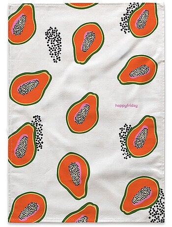 Strofinaccio (2 pezzi) papaya fruit "happyfriday