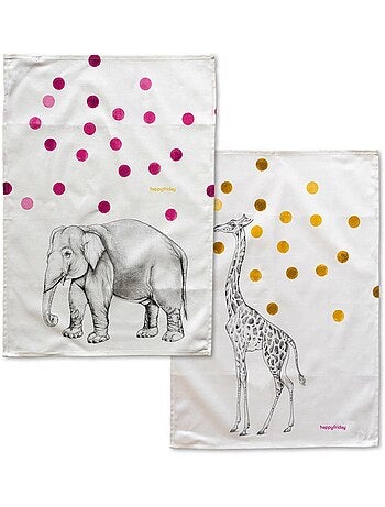 Strofinaccio (2 pezzi) Savanna "Happyfriday