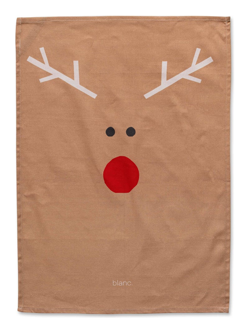 Strofinaccio (2 pezzi) Snow mates "Happyfriday" Bianco - Kiabi
