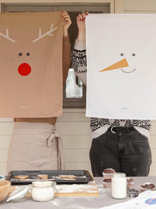 Strofinaccio (2 pezzi) Snow mates "Happyfriday" - Kiabi