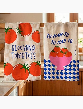 Strofinaccio (2 pezzi) tomatoes "happyfriday