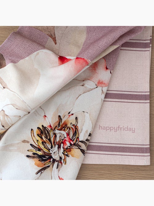 Strofinaccio (2 pezzi) White peonies "Happyfriday" - Kiabi Strofinaccio (2 pezzi) White peonies "Happyfriday" - Kiabi