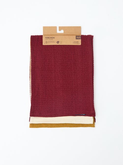 Strofinaccio rettangolare a nido d'ape - Kiabi