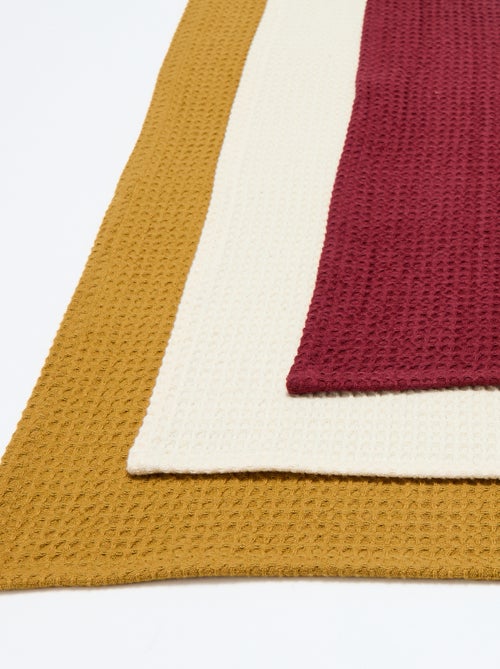 Strofinaccio rettangolare a nido d'ape - Kiabi