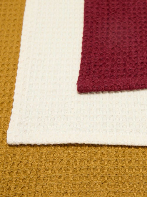 Strofinaccio rettangolare a nido d'ape - Kiabi