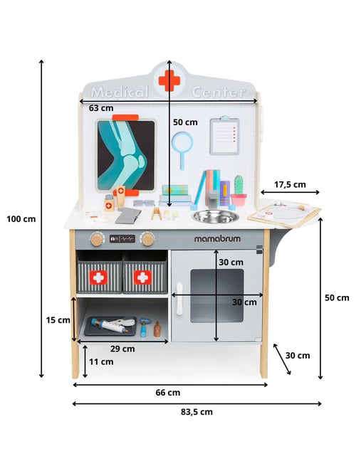 Studio medico in legno con 20 accessori Mamabrum - Kiabi