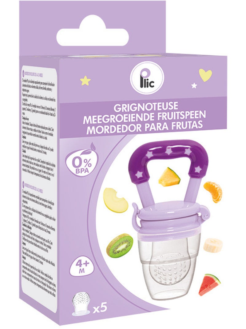 Succhietto alimentatore evolutivo in silicone Viola - Kiabi