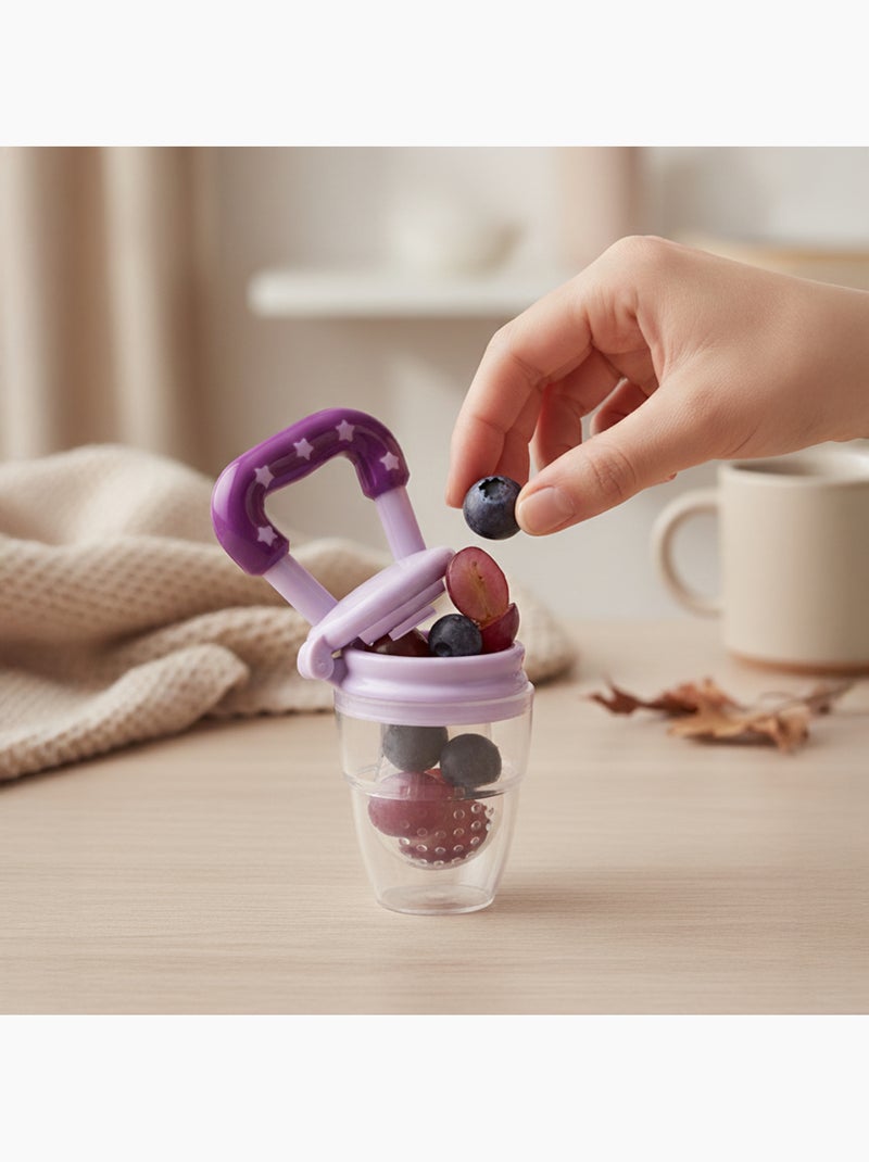 Succhietto alimentatore evolutivo in silicone Viola - Kiabi