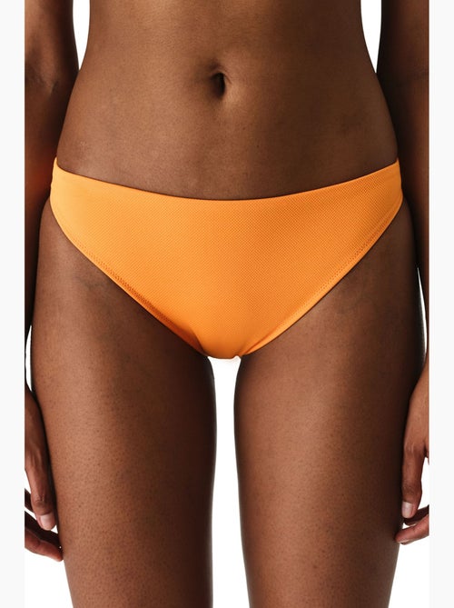 Summer slip bikini testurizzato a vita media penti - Kiabi