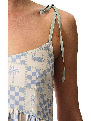 Sun kissed camicia da notte a quadretti penti