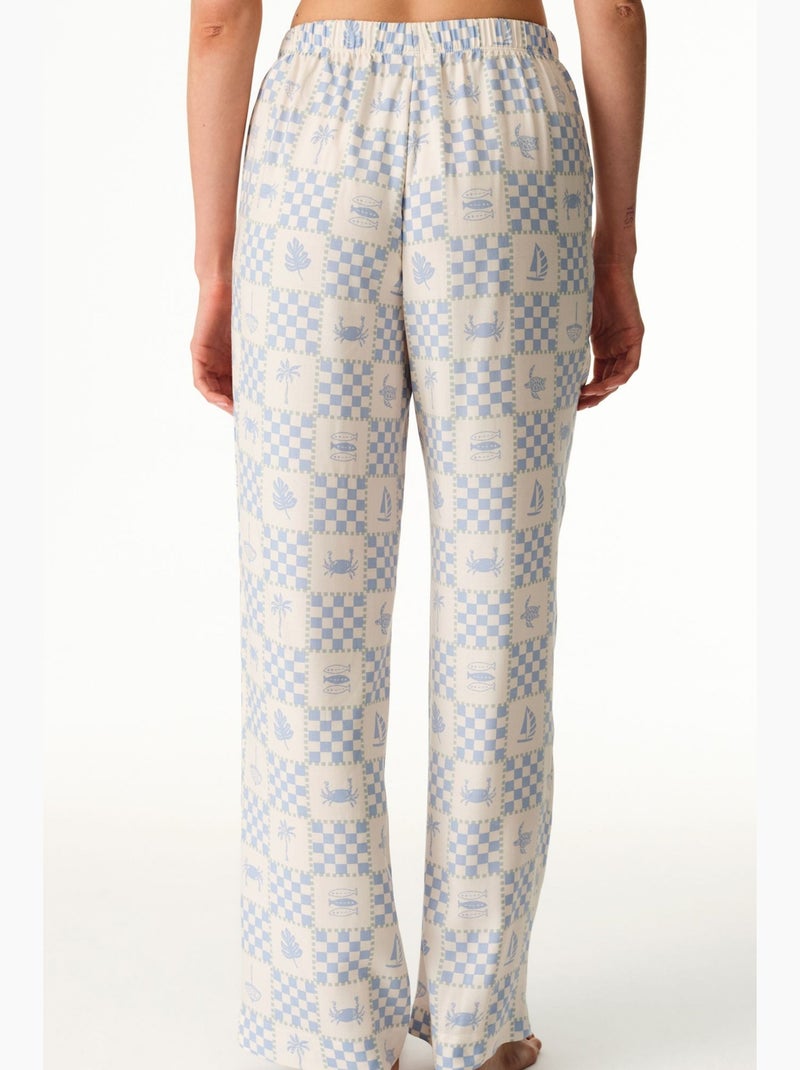 Sun kissed pantalone del pigiama penti Bianco Blu - Kiabi