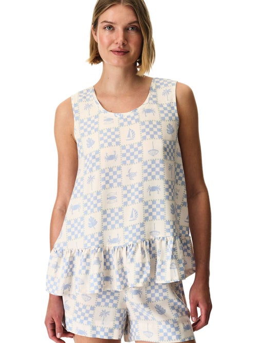 Sun kissed top pigiama a spalline a quadri penti - Kiabi