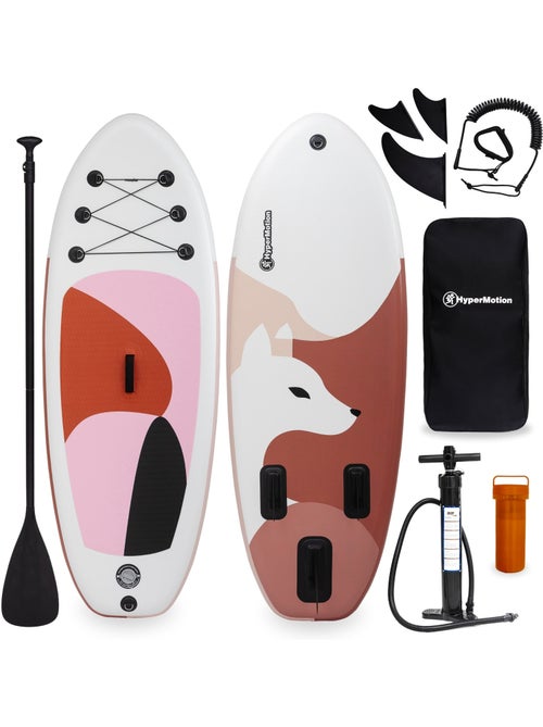SUP gonfiabile per bambini HyperMotion WAVE BOOST PINK 215 cm con pagaia – Stand Up Paddle - Kiabi