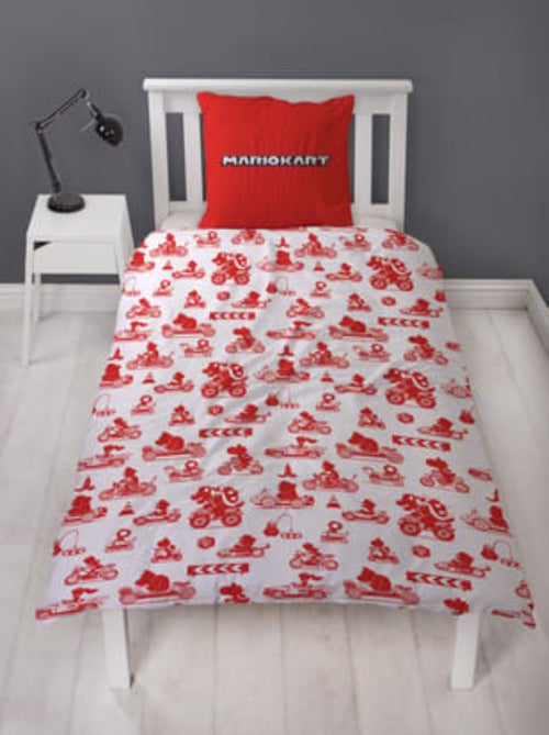 Super Mario Bros, Set Copripiumino Bambino Reversibile, Mario Kart, Copripiumino 140 x 200 cm - Kiabi Super Mario Bros, Set Copripiumino Bambino Reversibile, Mario Kart, Copripiumino 140 x 200 cm - Kiabi
