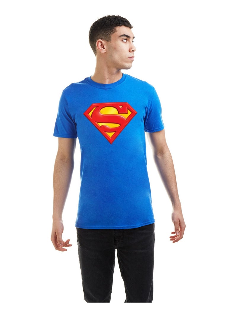 Superman Maglietta Goffrato Logo Uomo Blu reale - Kiabi
