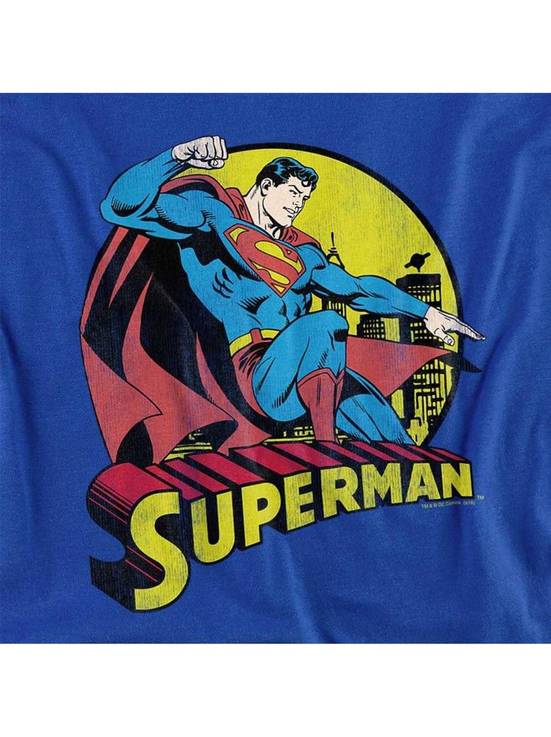 Superman Maglietta Stampa grafica Adulto Unisex Blu reale - Kiabi