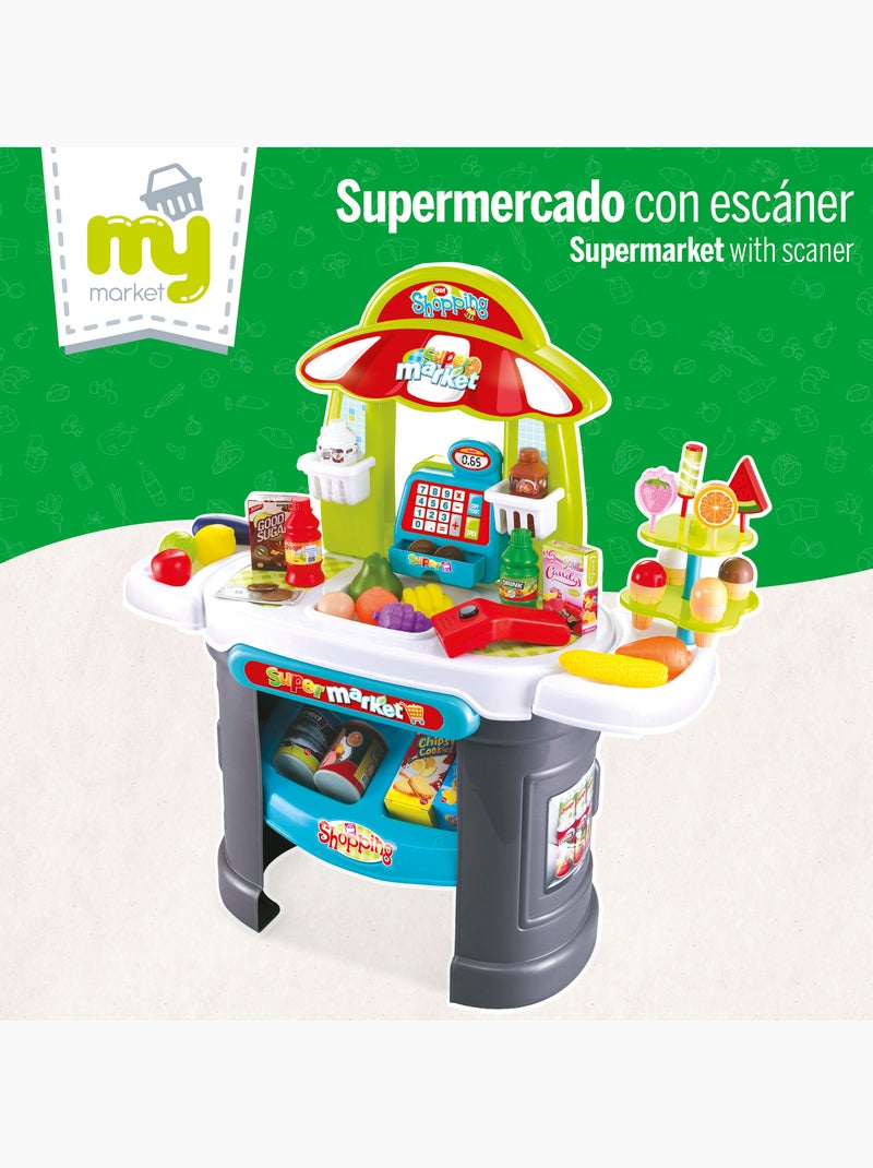 Supermercato con luci, suoni e accessori my home N/D - Kiabi