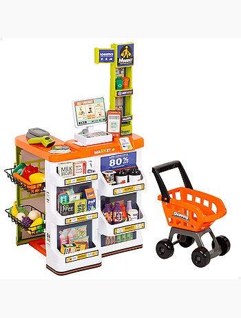 Supermercato dei giocattoli con carrello, luci e suoni my home