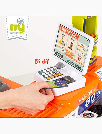 Supermercato dei giocattoli con carrello, luci e suoni my home