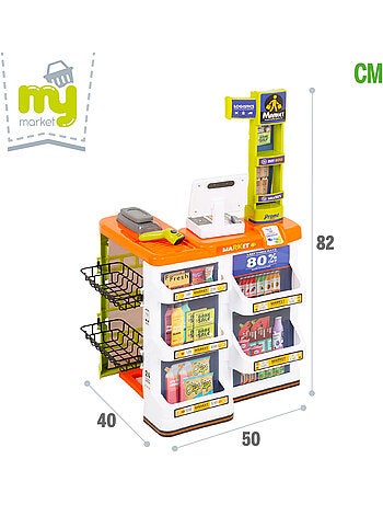 Supermercato dei giocattoli con carrello, luci e suoni my home