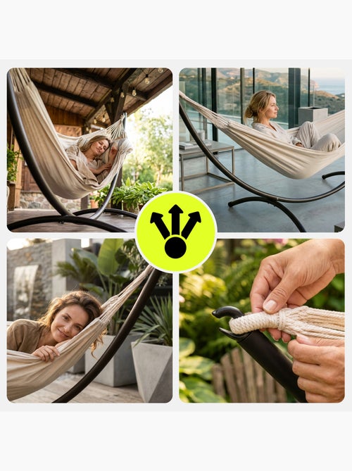 Supporto ad arco in metallo per amaca da giardino hypermotion – 300 cm - Kiabi