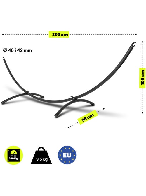 Supporto ad arco in metallo per amaca da giardino hypermotion – 300 cm - Kiabi