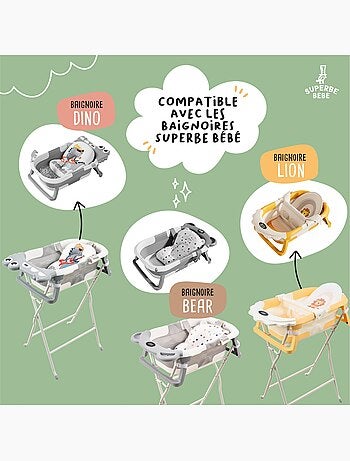 Supporto per vaschetta per modelli Bear, Dino e Lion- Kit di scarico incluso | SUPERBE BEBE