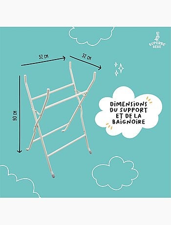Supporto per vaschetta per modelli Bear, Dino e Lion- Kit di scarico incluso | SUPERBE BEBE