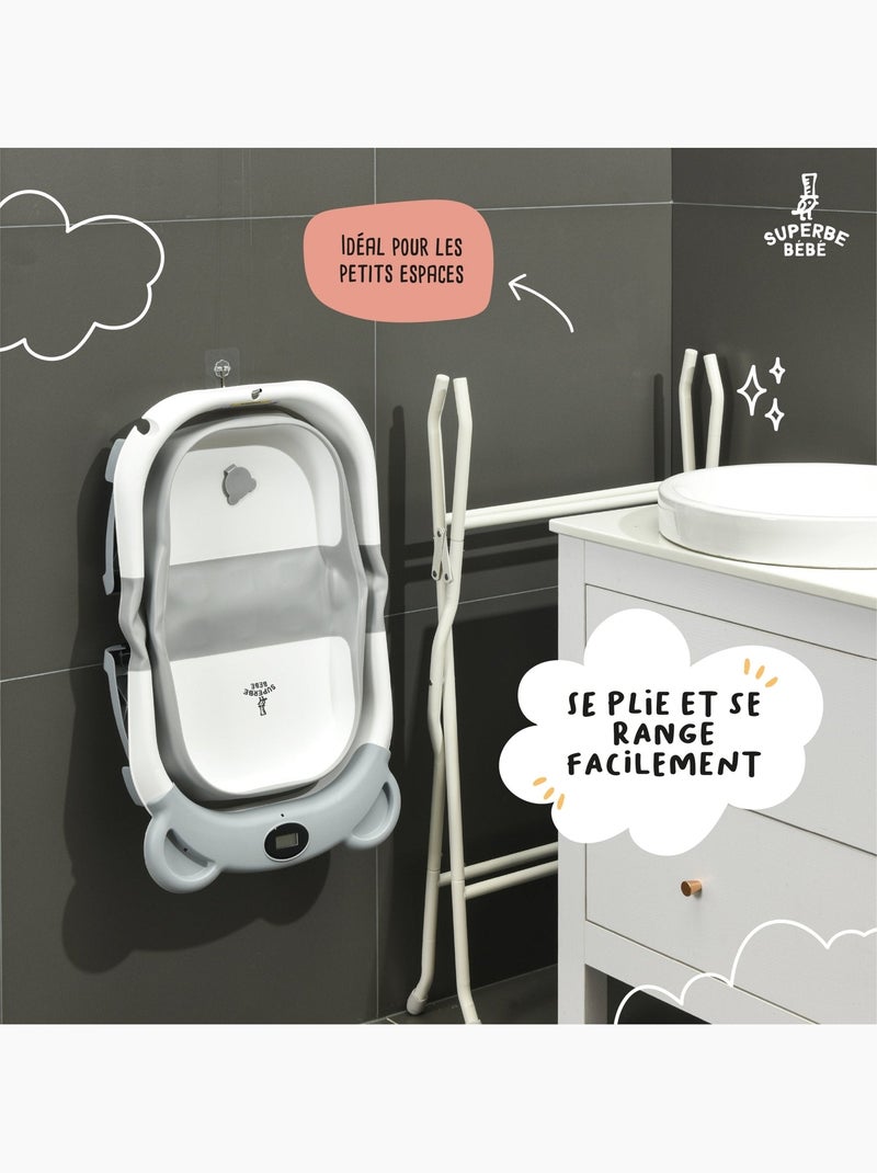 Supporto per vaschetta per modelli Bear, Dino e Lion- Kit di scarico incluso | SUPERBE BEBE Bianco perlato - Kiabi