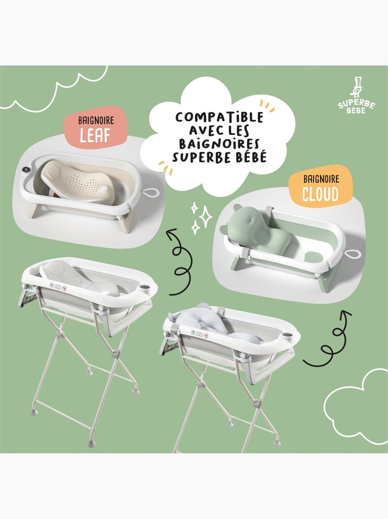 Supporto per vaschetta per modelli Cloud e Leaf- Kit di scarico incluso | SUPERBE BEBE Bianco - Kiabi