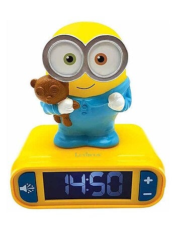 Sveglia con luce notturna Design 3D dei Minions ed effetti sonori