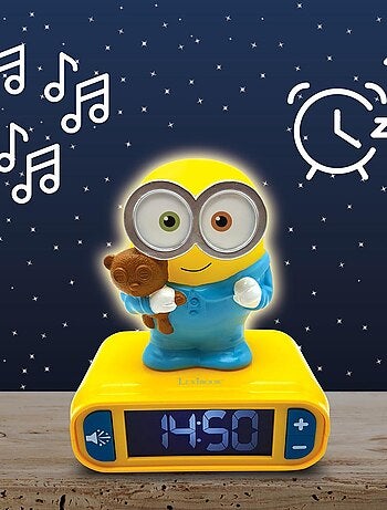 Sveglia con luce notturna Design 3D dei Minions ed effetti sonori