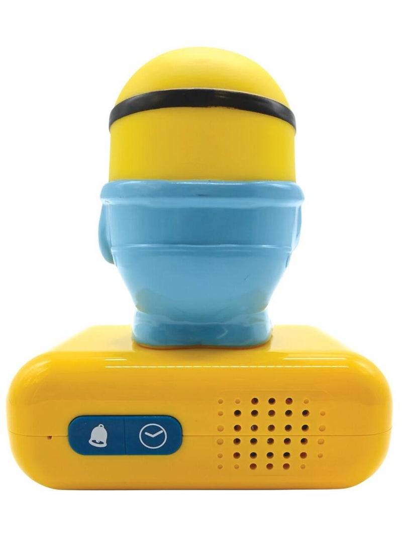 Sveglia con luce notturna Design 3D dei Minions ed effetti sonori Giallo - Kiabi