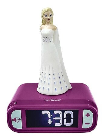 Sveglia con luce notturna Design 3D Frozen Elsa ed effetti sonori